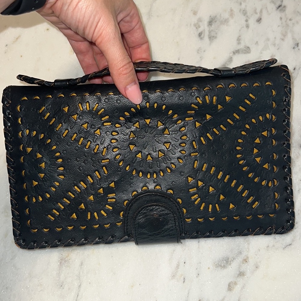 Cleobella Mexicana Clutch Black